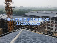 合成樹(shù)脂瓦在學(xué)校房頂上